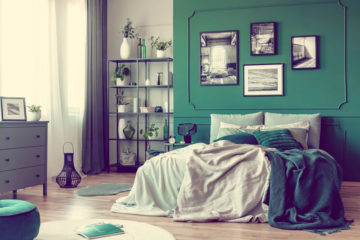 groene-gordijnen-in-de-slaapkamer